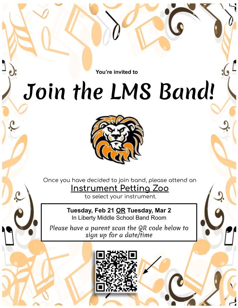 Instrument Petting Zoo Flyer Instrument Petting Zoo Flyer